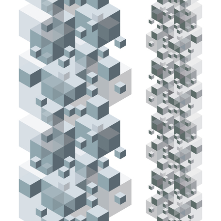 Abstract design background, seamless pattern with vertical elements, vector.のイラスト素材