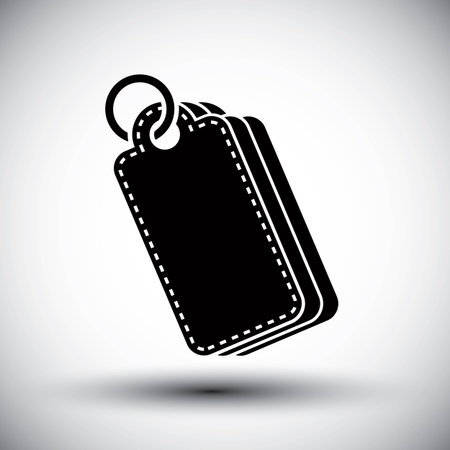 Tag retail theme vector simple single color icon.のイラスト素材
