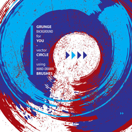 Vector background, abstract live style vector illustration, made using real ink hand-drawn grunge brushes, clear eps 8 vector.のイラスト素材