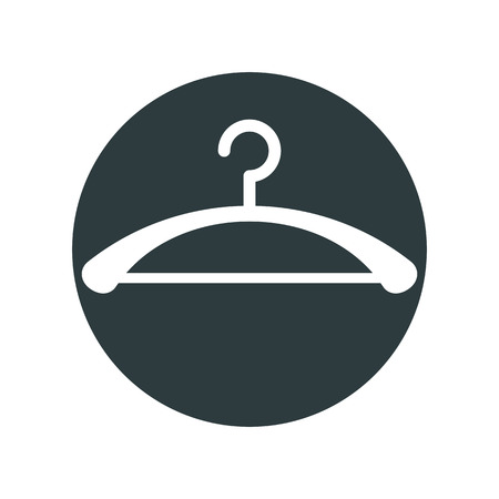 Clothes shoulder vector simple single color icon isolated on white background.のイラスト素材