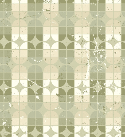 Vintage neutral geometric seamless pattern, stained glass abstract background. のイラスト素材