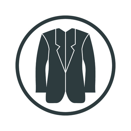 Cloth icon, vector illustration of man jacket.のイラスト素材