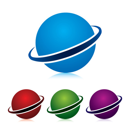Planet vector icon.のイラスト素材
