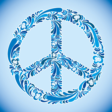 Peace sign vector illustration.のイラスト素材