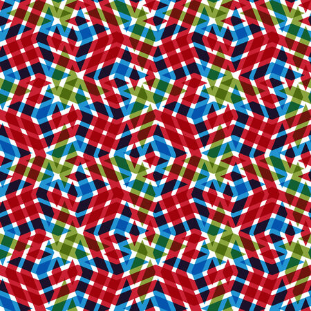 Geometric messy lined seamless pattern, bright vector endless background. Decorative expressive...