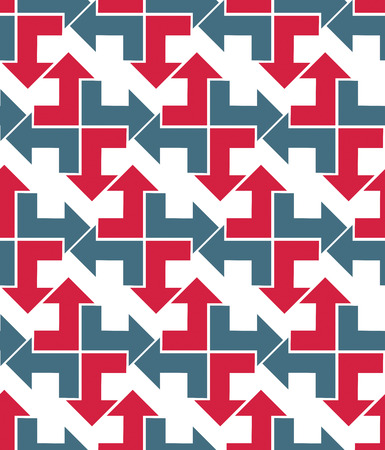 Bright abstract seamless pattern with arrows. Vector wallpaper with arrowheads. Endless decorative background, best for graphic and web design.のイラスト素材