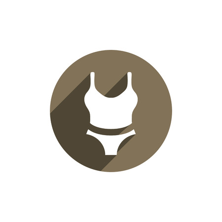 Swimsuit vector icon isolated.のイラスト素材