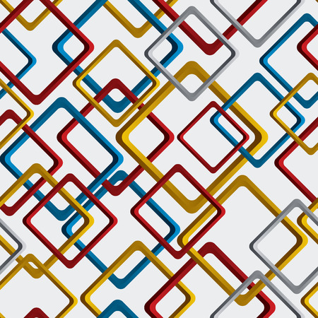 Bright vector geometric squared background, rhombic seamless pattern.のイラスト素材