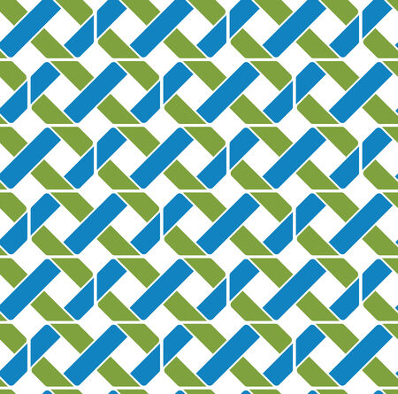 Colorful geometric seamless pattern, symmetric endless vector background. Abstract crossing concept covering.のイラスト素材
