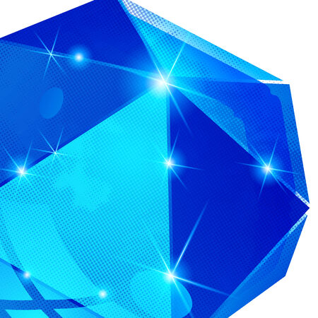 Contemporary bright background with dot textured dimensional distorted object.のイラスト素材