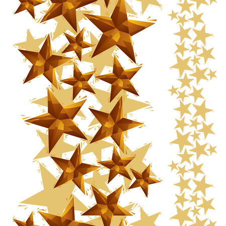 Stars seamless pattern, vertical composition, geometric contemporary style repeating vector background, best for use as web backgrounds and wallpapers.のイラスト素材
