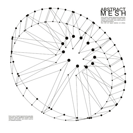 Abstract 3d mesh vector background, clear eps 8.のイラスト素材