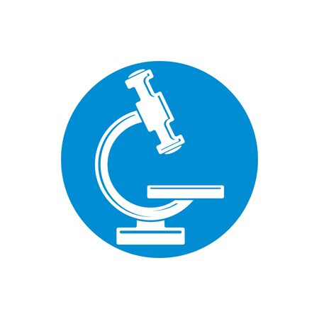 Microscope vector icon isolated.のイラスト素材