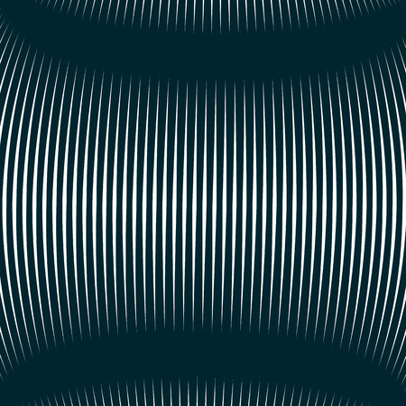 Moire pattern, op art background. Relaxing hypnotic backdrop with geometric black lines. Abstract tiling.のイラスト素材