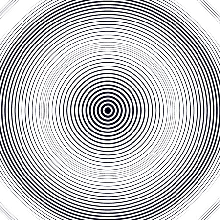 Optical illusion, moire background, abstract lined monochrome tiling. Unusual geometric pattern with visual effects.のイラスト素材