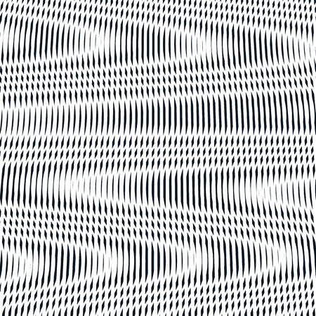 Op art, moire pattern. Relaxing hypnotic background with geometric black lines.のイラスト素材
