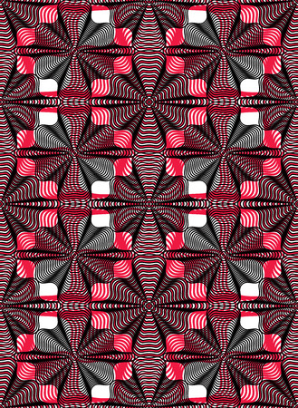 Colorful vector ornamental pattern, seamless art background decorated with lines, best for graphic...