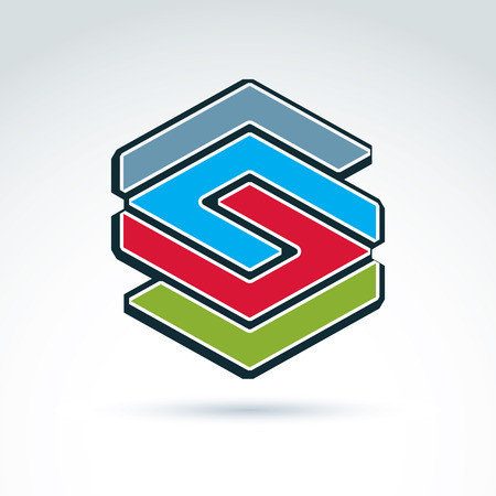 Abstract icon, abstract symbol, vector graphic design element.のイラスト素材