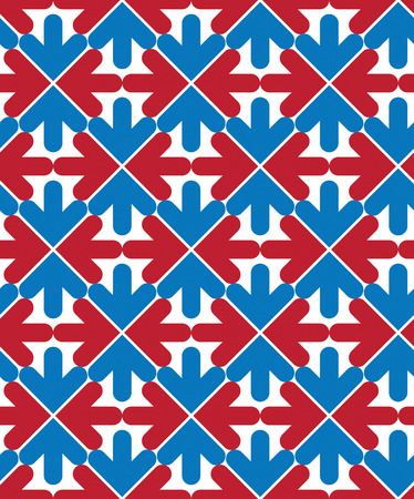 Bright abstract seamless pattern with arrows. Vector wallpaper with arrowheads. Endless decorative background, best for graphic and web design.のイラスト素材
