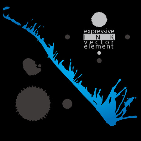 Vector colorful grungy watercolor shaded painting, expressive messy blob, eps8, untidy contrast background, bright wallpaper.のイラスト素材