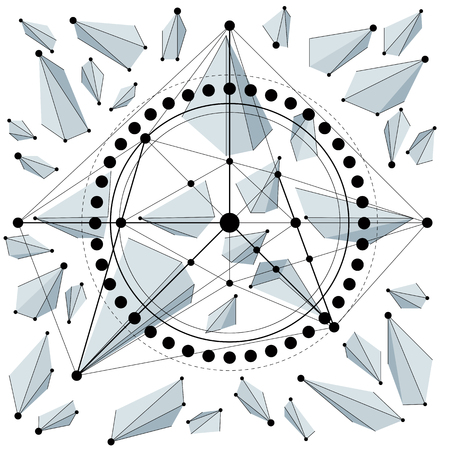 Future technology vector drawing, industrial wallpaper. Graphic illustration of engine or mechanism.のイラスト素材