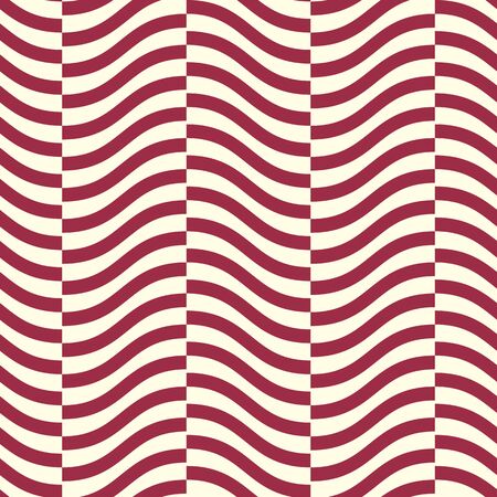 Vector geometric seamless pattern, abstract endless composition created with wavy lines. Colorful background with intertwine curves.のイラスト素材