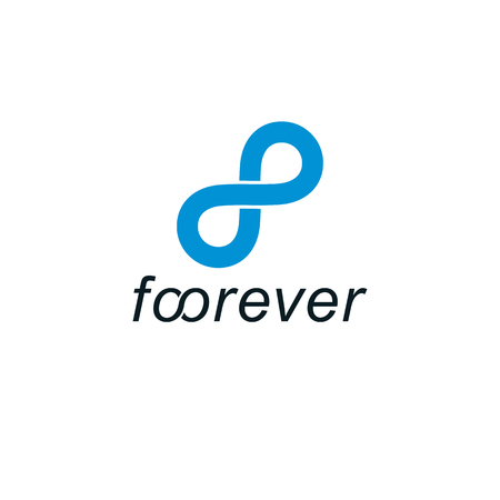 Endless Infinity Loop vector symbol, conceptual logo special design.のイラスト素材