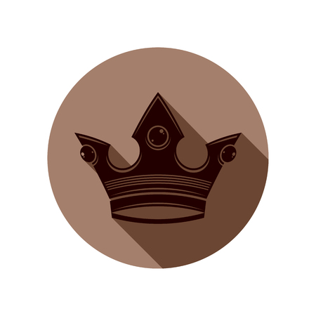 3d vintage crown, luxury coronet illustration. Classic imperial and VIP symbol, for use in advertising and design.のイラスト素材