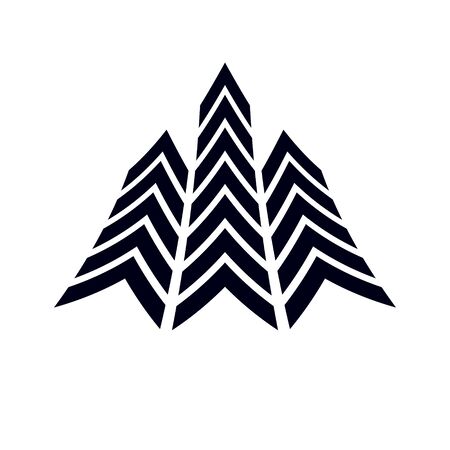 Vector rising arrow. Corporate development logo isolated on  white background. Company growth concept.のイラスト素材