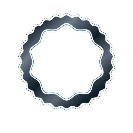Victorian art vector circular frame with blank copy space created using curvy ornate. Heraldic template illustration.のイラスト素材