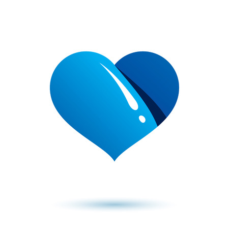 Sea wave splash vector symbol. Pure water as most important resource for human activity theme. Environment conservation concept.のイラスト素材