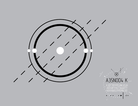 Futuristic abstract vector technology background. Mechanical engineering wallpaper. Art graphic illustration.のイラスト素材