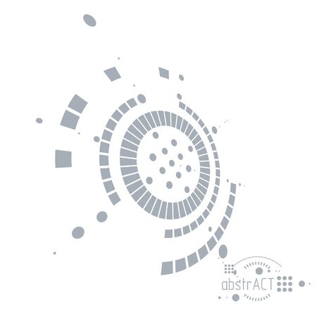 Futuristic abstract vector technology background. Mechanical engineering wallpaper.のイラスト素材