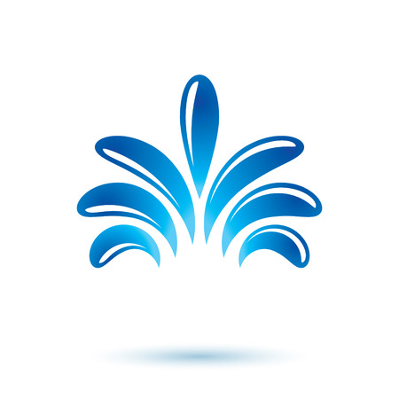 Global water circulation vector icon for use as marketing design symbol. Alternative medicine concept.のイラスト素材