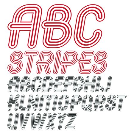Set of trendy modern capital alphabet letters.のイラスト素材