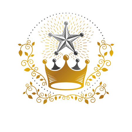 Heraldic insignia design concept.のイラスト素材