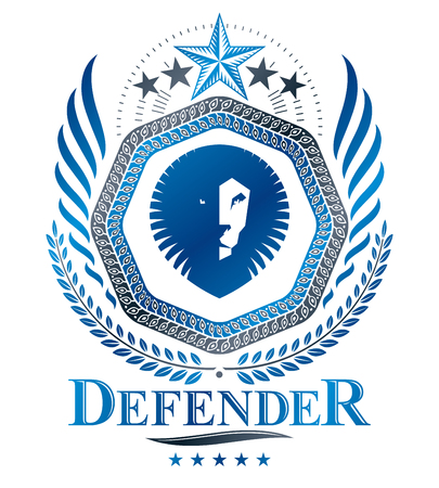 Heraldic insignia design.のイラスト素材