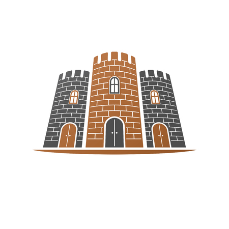 Ancient tower decorative illustration.のイラスト素材