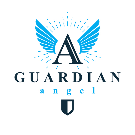 Holy spirit graphic vector logo for use in educational and religious organizations.のイラスト素材