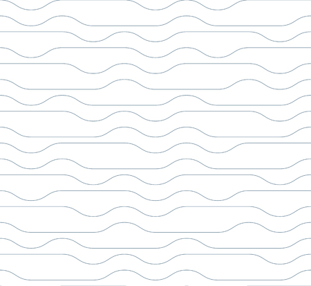 Grayscale vector seamless pattern, graphic geometric wrapping paper. Abstract backdrop created with interweave black undulate lines can be used in textile and web designs のイラスト素材