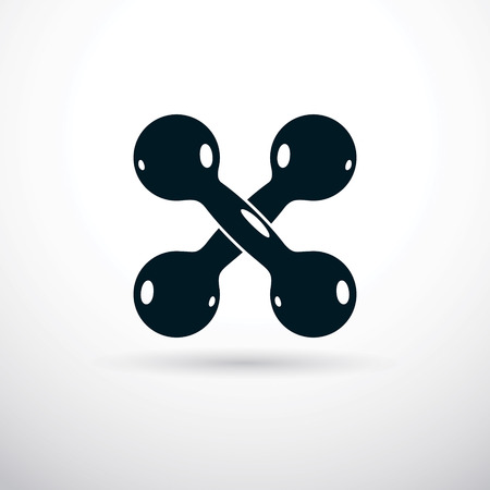 Dumbbell vector illustration, fitness and cross fit sport equipment for healthy lifestyle and fitness workout.のイラスト素材