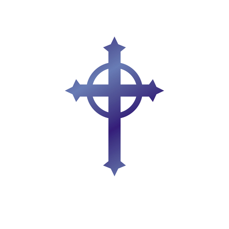 Christian Cross decorative emblem.のイラスト素材