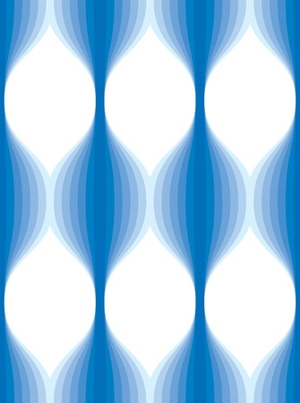 Abstract lines geometric seamless pattern, vector repeat endless fabric background. Wavy curve shapes trendy repeat motif. Usable for fabric, wallpaper, wrapping, web and print. Blue color.のイラスト素材