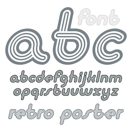 Vector lowercase English alphabet lettersのイラスト素材