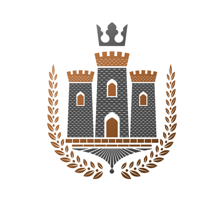 Ancient Castle emblem.のイラスト素材