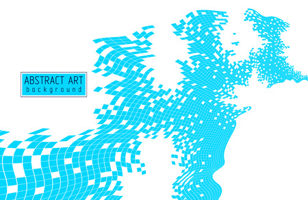 Abstract vector background of great geometric 3d mosaic art, artistic illustration as a templateのイラスト素材