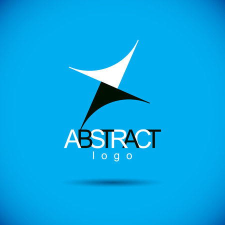 Vector conceptual geometric form can be used as corporate identity abstract symbol.のイラスト素材