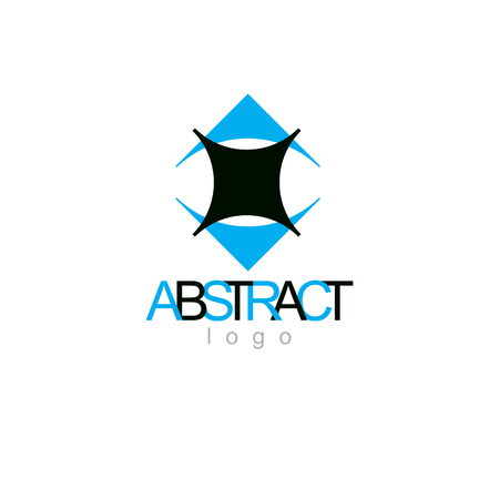Vector geometric conceptual shape can be used as successful business career abstract logo.のイラスト素材