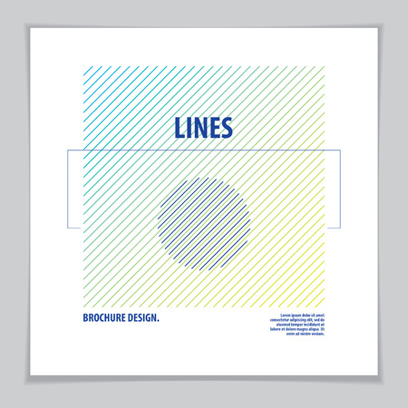 Minimalistic cover brochure design. Vector geometric pattern abstract background. Layout for Cover, Placard, Poster, Flyer and Banner Design.のイラスト素材