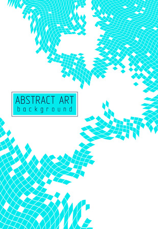 Mosaic art abstract background, vector 3d dimensional geometric design, artistic illustration as a template for layout with copy space for title and text. Usable for brochure, ad, banner, poster.のイラスト素材